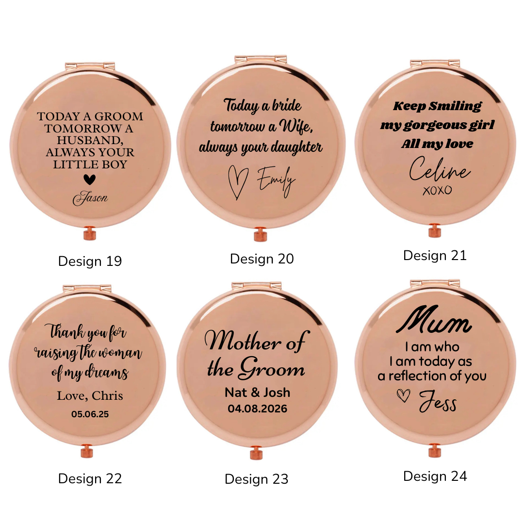 Compact Mirror with Name