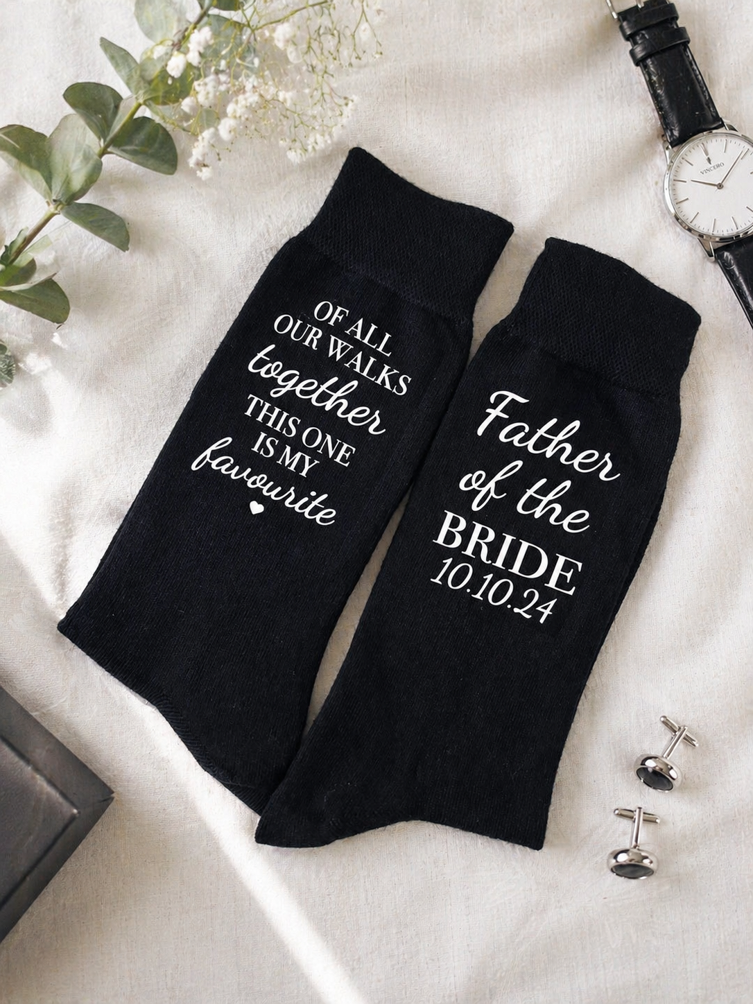 "Of all the walks we've taken together, this one is my favourite." -Wedding Socks