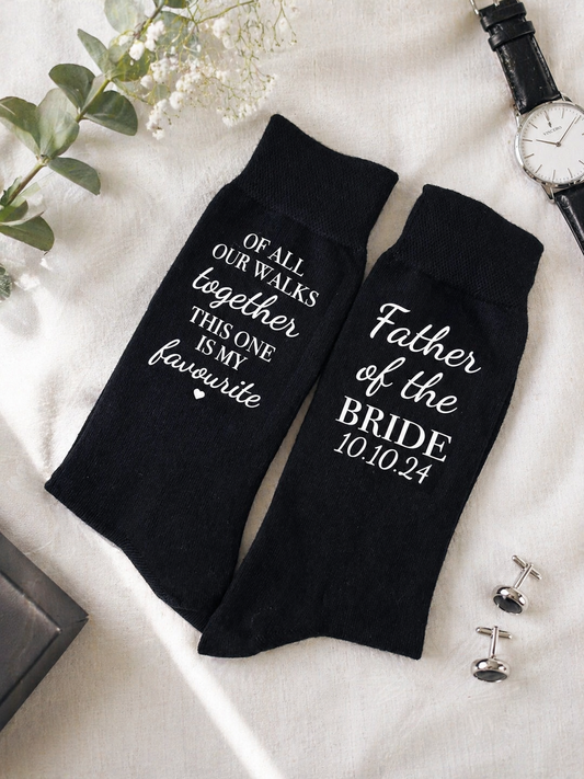 "Of all the walks we've taken together, this one is my favourite." -Wedding Socks
