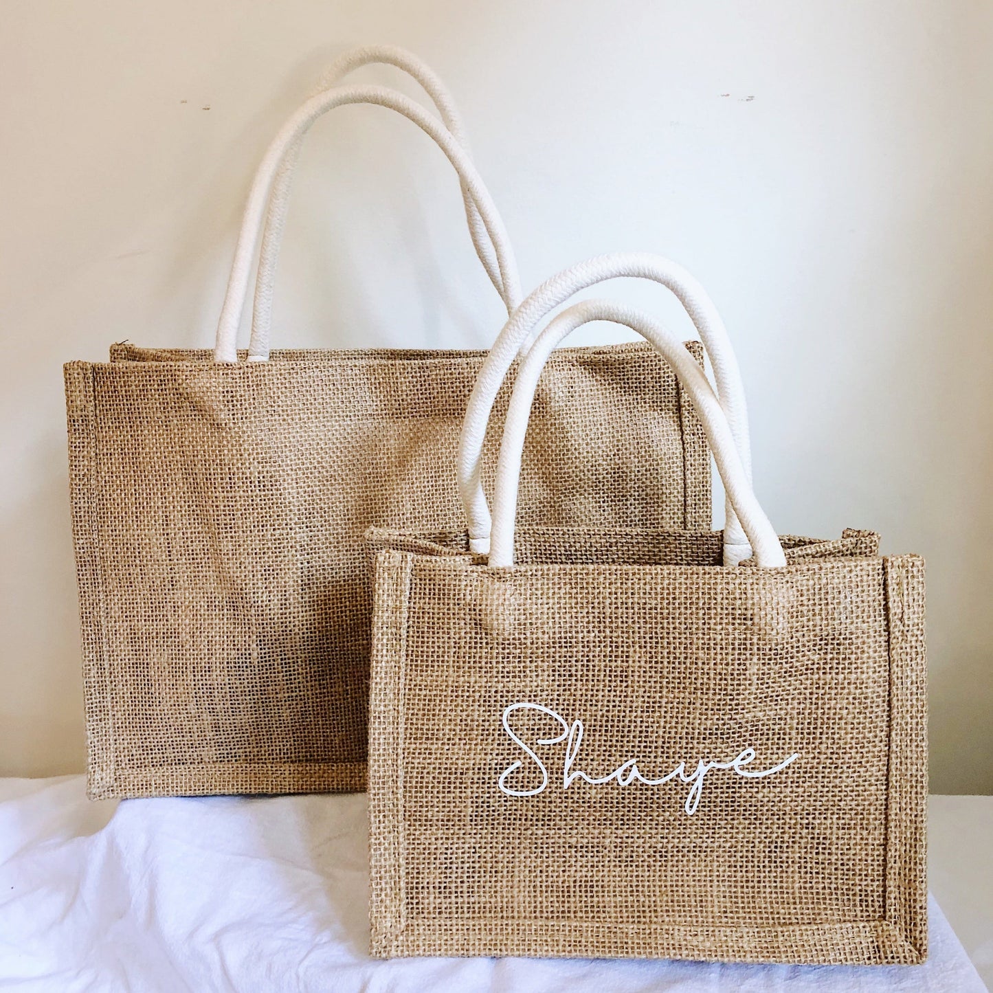 Personalised Burlap Jute Bag
