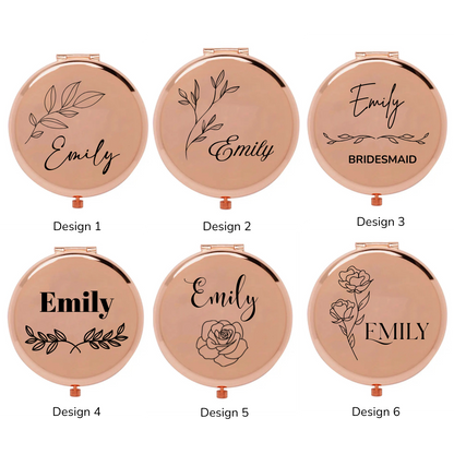 Compact Mirror with Name