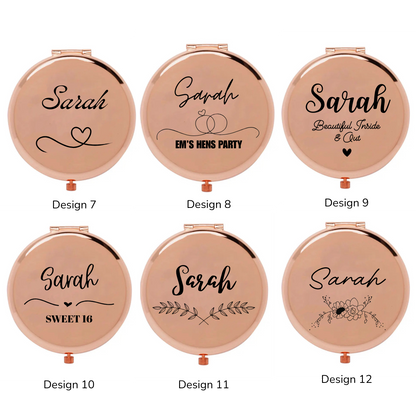 Compact Mirror with Name