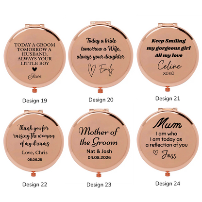 Compact Mirror with Name