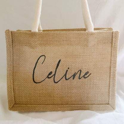 Personalised Burlap Jute Bag