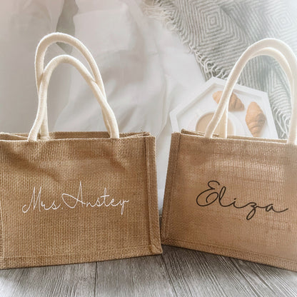 Personalised Burlap Jute Bag