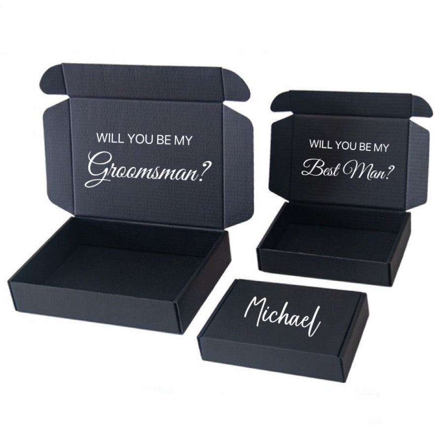 Personalised Black Aeroplane Style Gift Box