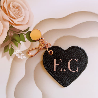 Personalised Heart Keyring with Name