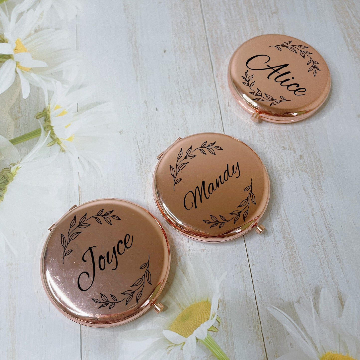 Compact Mirror with Name