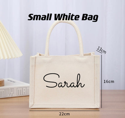Personalised White Canvas Bag