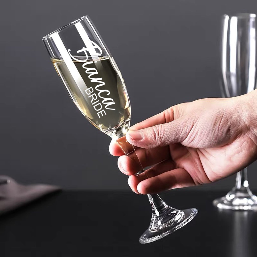 Bridesmaid/Maid of Honour Proposal Gift Box ( Gift Box, Champagne flute or Stemless glasses,Scrunchies, Acrylic Keyring, Card)