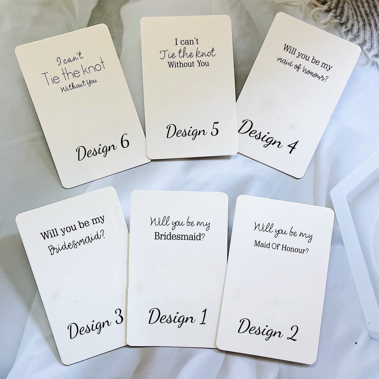 Personalised Bridesmaid/Maid of Honour Proposal Gift Box(Gift Box, Jewellery Box, Makeup Bag, Scrunchies)