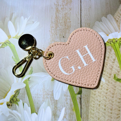 Personalised Heart Keyring with Name