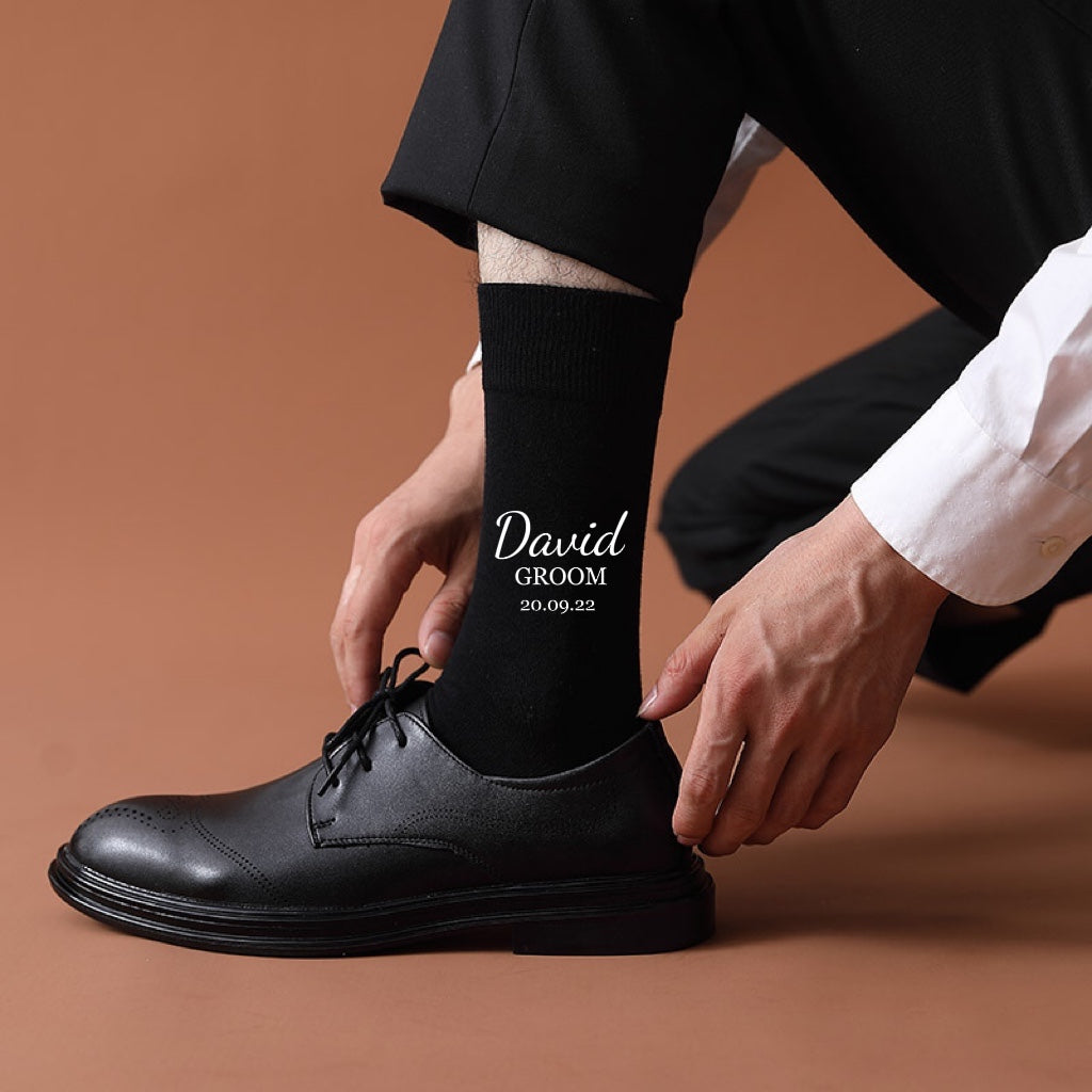 Personalised Wedding Socks for Groomsmen & Wedding Party